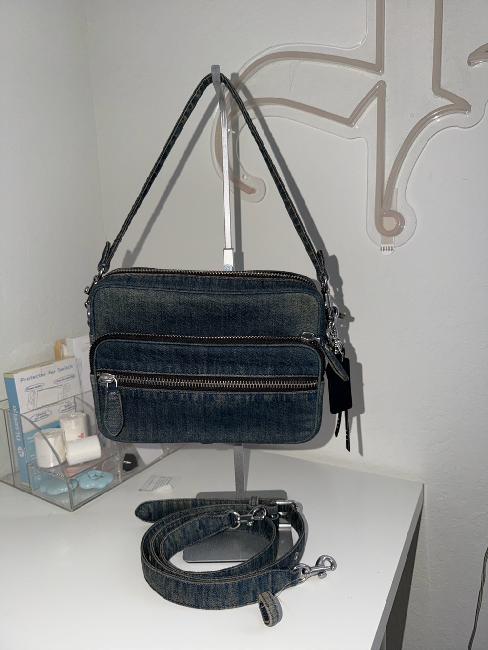 Coach Denim Dakota Shoulder Bag